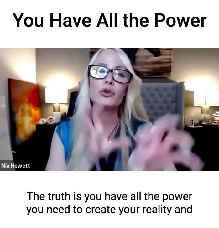 You have all the power