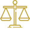 Elegant female lawyer in a professional setting, emphasizing legal expertise and confidence.